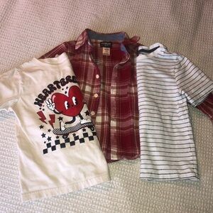 Bundle of 3 boys shirts